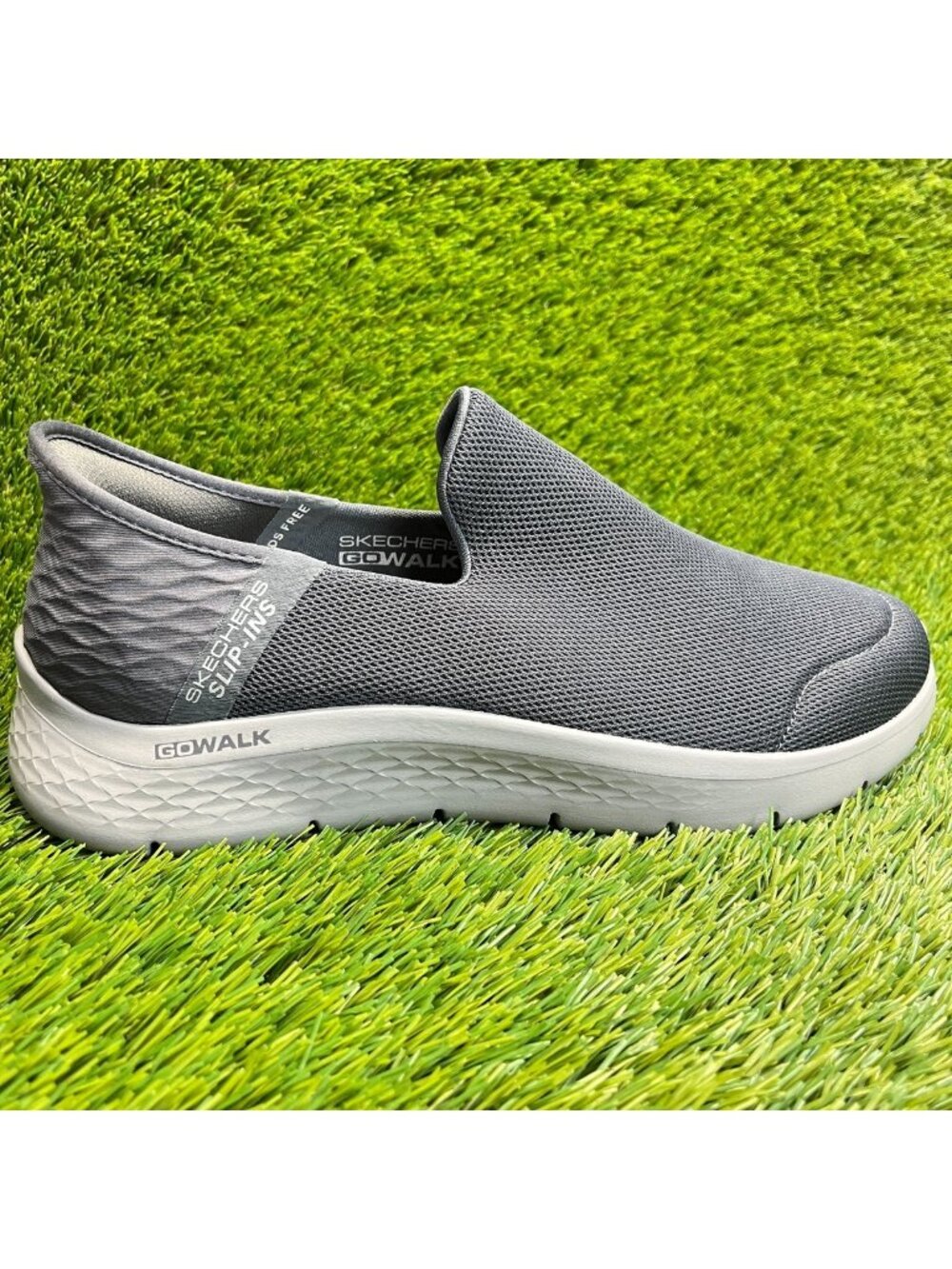 Skechers Go Walk Flex No Hands Mens Size 9.5EE Dark Gray Walking Shoes Sneakers